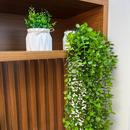 Kit com 2 Vasos Decorativos com Folhagens Artificiais